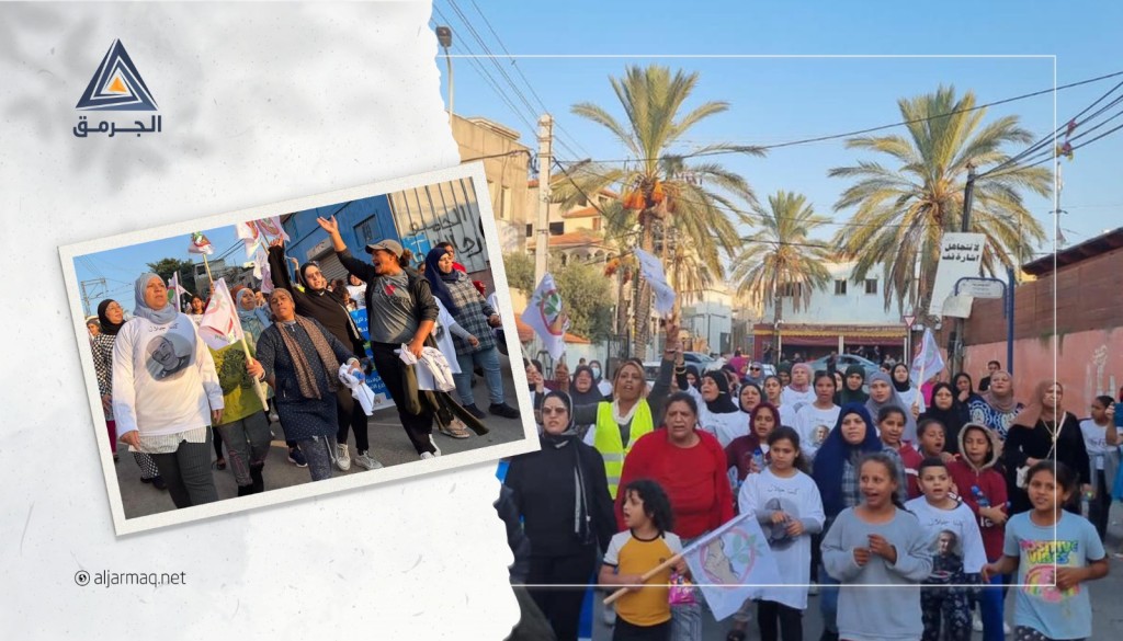العشرات يتظاهرون في جسر الزرقاء ضد الجريمة المستفحلة