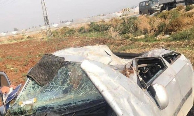 إصابتان خطيرتان لطالبين من أراضي48 بحادث سير قرب الجامعة الأمريكية بجنين