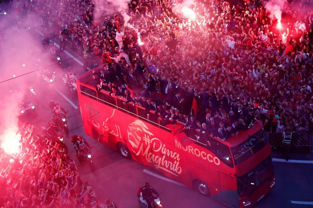 بالفيديو| هكذا استقبلت المغرب أسود الأطلس..
