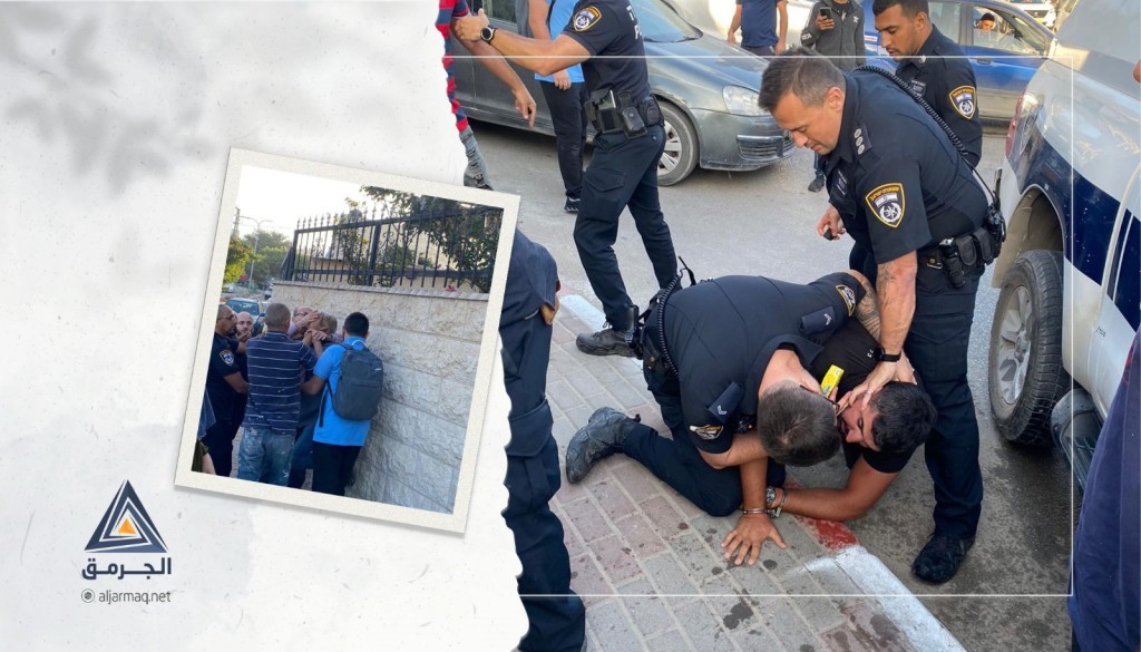 بالفيديو..الشرطة الإسرائيلية تعتدي على فلسطيني ونجله في كفرقاسم