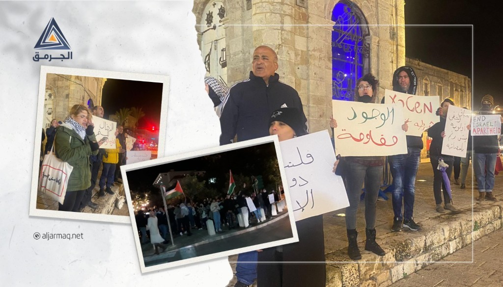 بالفيديو العشرات يتظاهرون في حيفا ويافا تضامنًا مع النقب