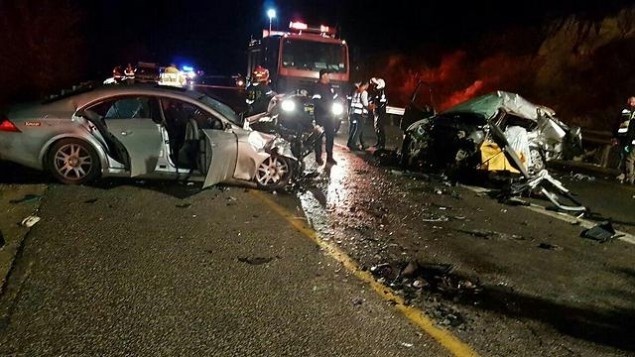 4 إصابات في حادث طرق في حورة بالنقب