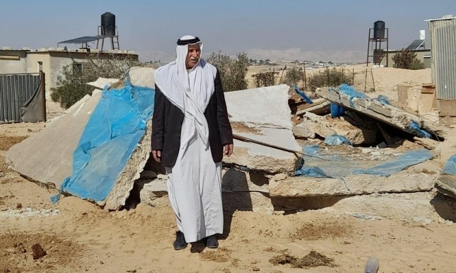 بالفيديو| هدم منزل في قرية الزعرورة مسلوبة الاعتراف بالنقب