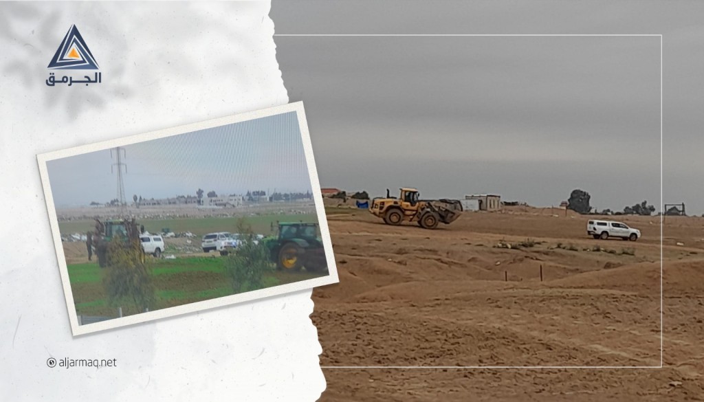السلطات الإسرائيلية تجرف أراضي زراعية في أم بطين وتل السبع
