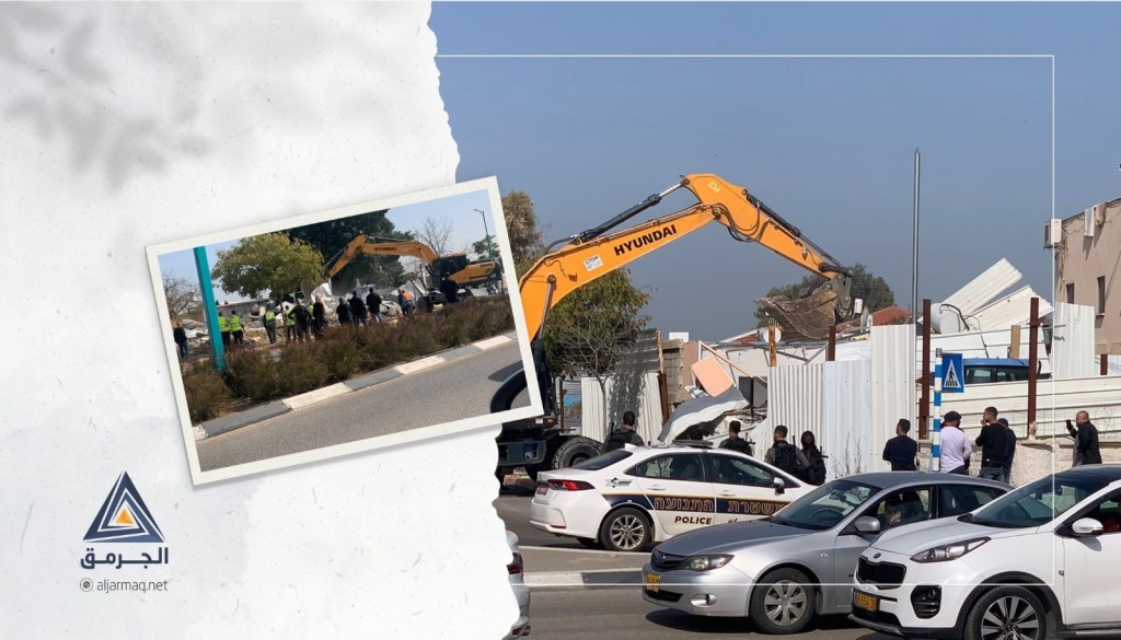 بالفيديو| الجرافات الإسرائيلية تهدم مبنى في اللد