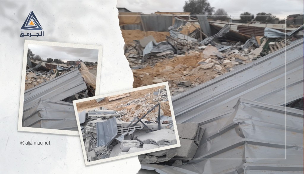 مسلسل الهدم مستمر.. الجرافات الإسرائيلية تهدم منزلًا بوادي النعم بالنقب بحجة عدم الترخيص