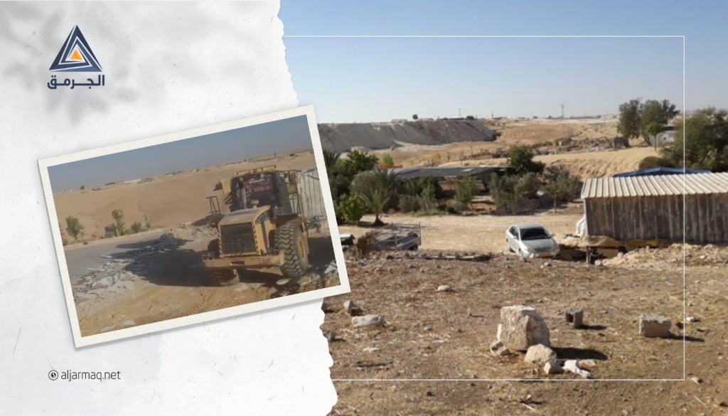 بالفيديو.. السلطات الإسرائيلية تجبر فلسطينيًا على هدم منزله بقرية وادي النعم بالنقب