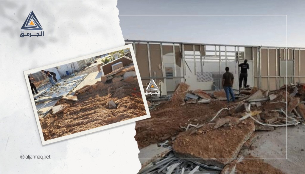 هدم بقايا منزلين لعائلة الفيومي في قرية أبو تلول بالنقب