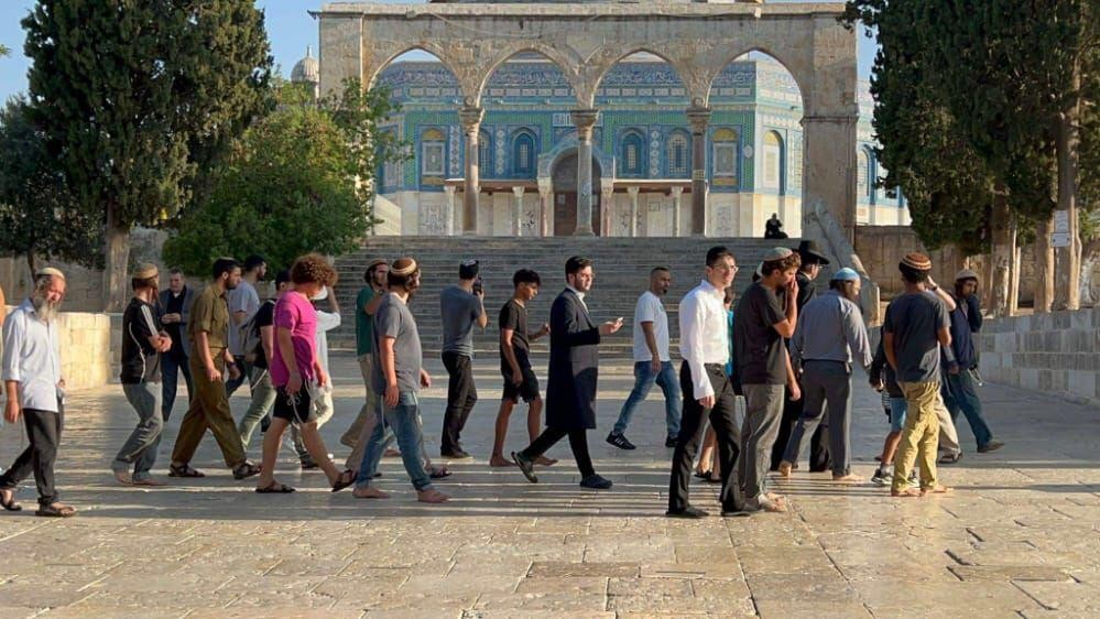 مستوطنون يقتحمون المسجد الأقصى بينهم عضو الكنيست "بن غفير"