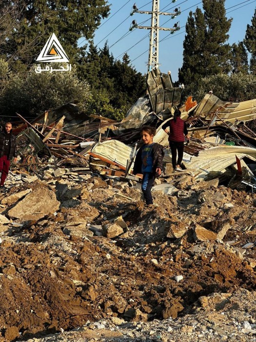 الجرافات الإسرائيلية تهدم منازل لـ 4 عائلات فلسطينية في عكا