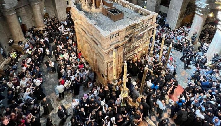 التجمع يؤكد أن تقييد الصلاة في كنيسة القيامة تصعيد خطير آخر