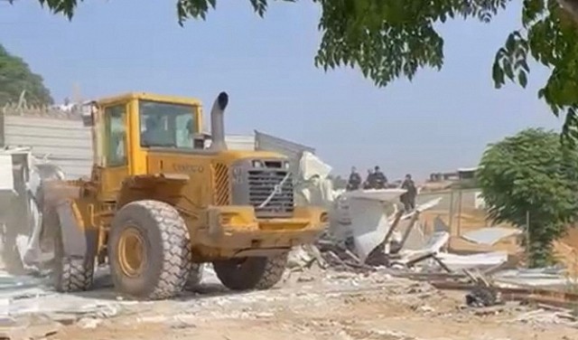 الهدم الثاني خلال يومين في النقب..هدم منزل في قرية سعوة