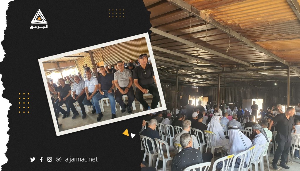 اجتماع جماهيري في رأس جرابا إثر قرار المحكمة الإسرائيلية تهجير سكانها لتوسيع ديمونا