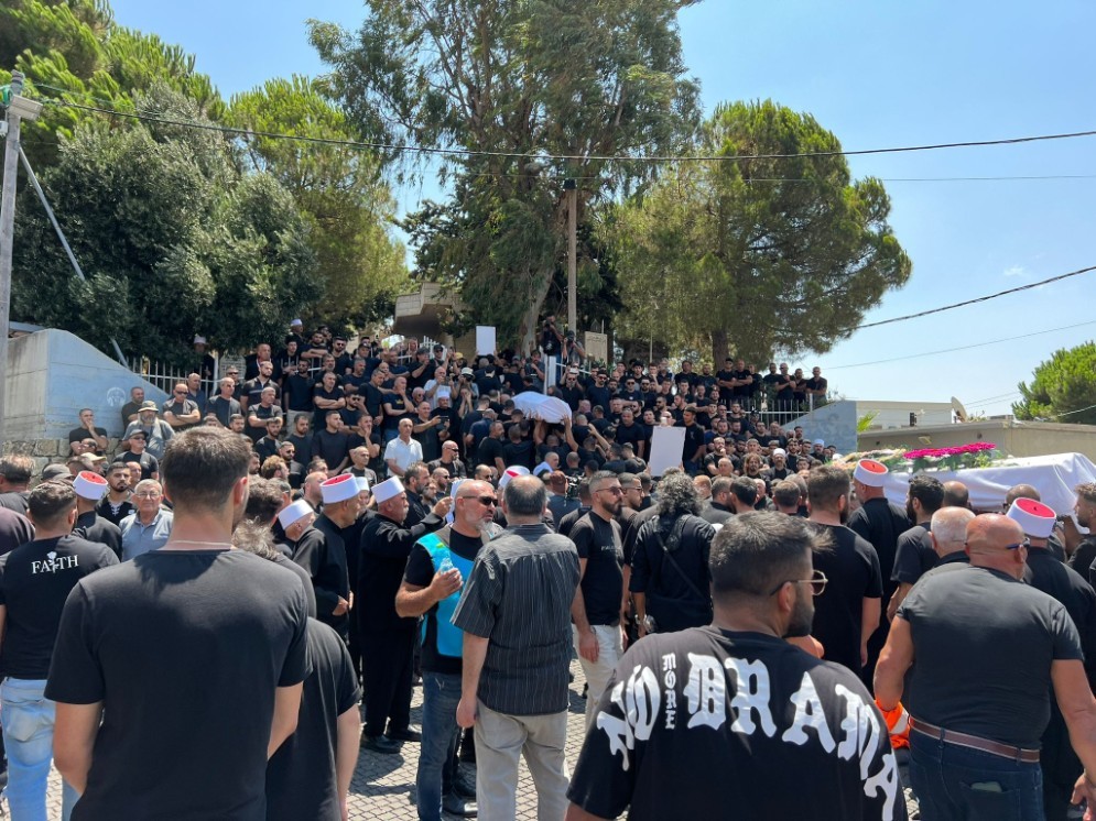 جولانيون يتظاهرون ضد زيارة نتنياهو من مجدل شمس