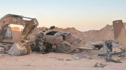 تفاصيل ما حدث للطائرة المروحية في رفح جنوب قطاع غزة