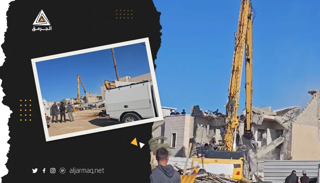 هدم منزل في رهط بحجة البناء دون ترخيص
