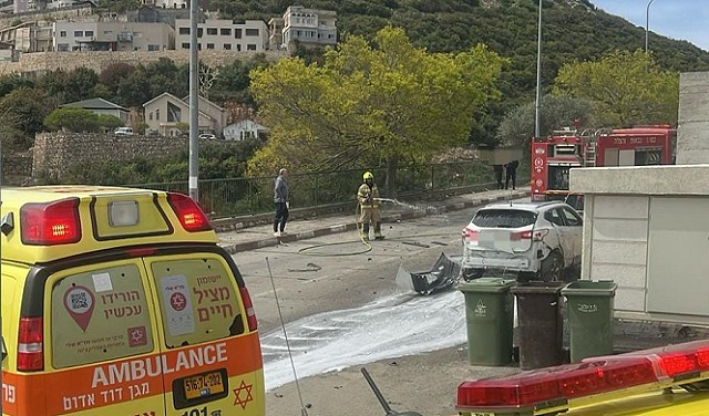 إصابة أربعيني بجروح خطيرة جراء انفجار سيارة في بيت جن بالجليل